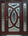 Solid Wood Mahogany Front Unit Pre-hung & Finished Circular Deluxe TMH7588-GL19